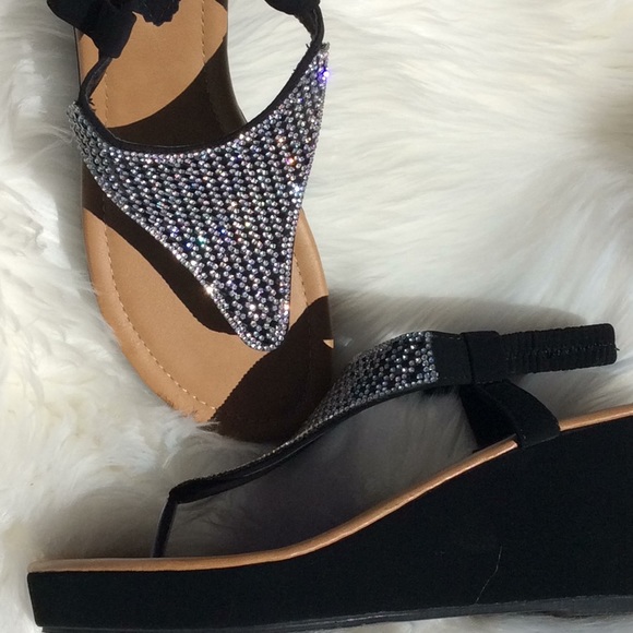 Blinged out sandals - Picture 3 of 5